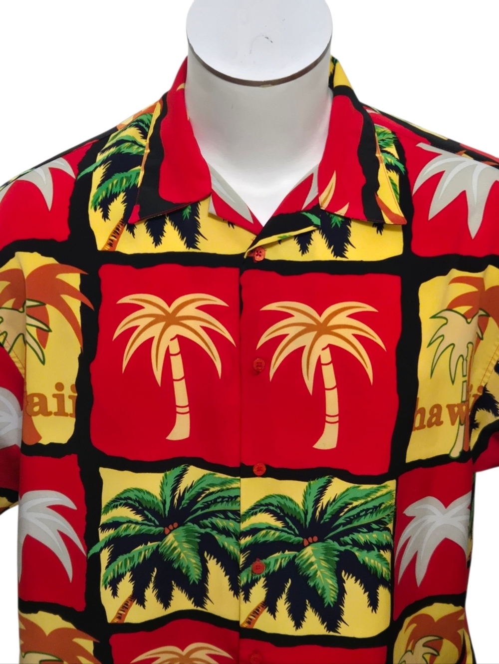Koman Sport Vintage 1990's Button Up Hawaiian Tropical Shirt, Men's XL